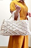 Büyük boy makrome çanta, macrame bag