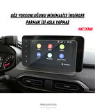 Dacia Duster 2021-2024 Navigasyon ve Multimedya Uyumlu Mat Ekran Koruyucu