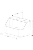 handy 5 Bölmeli Çok Amaçlı Kullanışlı Organizer Makyaj Takı Organizeri Kalemlik Düzenleyici Organize