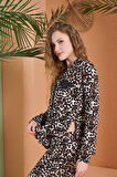 PJS Pijama Kadın Boy Düğme Pijama Takımı 27064 