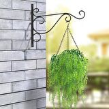Sarkaç Çiçek Sepeti 3lü Coco Elyaf Makreme Saksı 20-25-30cm
