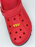 Yes Temalı Jibbitz Crocs Terlik Süsü