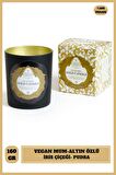 Kokulu Mum Luxury Gold İris Gül Portakal Çiçeği Kokusu Vegan Mum 160 g