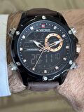NAVİFORCE DİJİTAL ANALOG ALARMLI ,KRONOMETRE VE AYDINLATMALI SPOR ŞIK ERKEK KOL SAATİ