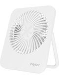 Everest Efn-601 Beyaz 2000Mah 4 Kademeli 4000Rpm Hız Metal Ayak Masaüstü Usb Fan