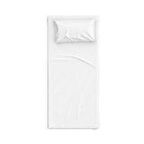 Clasy Tek Kişilik %100 Pamuk Ranforce Lastikli Çarşaf + 1 Adet Yastık Kılıfı 100 x 200