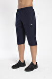 Crozwise 8036-01 Beden 4XL Lycra Armüllü BATTAL BOY Erkek Spor Kapri LACİVERT
