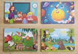 YAPBOZ PUZZLE 2- DÖRT ADET ( 40 PARÇA)