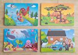 YAPBOZ PUZZLE - DÖRT ADET ( 40 PARÇA)