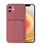 İphone 12 - Cüzdanlı - Kamera Korumalı
