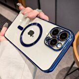  İphone 11 Pro - Renkli - Clear Case - Magsafe - Mercekli
