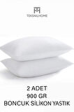 | 2 Adet Boncuk Silikon Yastık | 900 gram | Antialerjik | 50x70 Cm | Otel Kalitesi