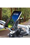 Gidon Bağlantılı Bisiklet Motosiklet İçin Esnek Abs 4-7.8″ İnç Telefon Tutucu 360° Dönebilen Tasarım