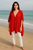 Handmade Önden Bağlamalı Kimono Tarzı Plaj Pareo Elbise Tunik