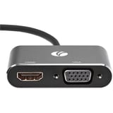Vcom Cu322M Usb3.0 Erkek To Hdmi Dişi + Vga Dişi Çevirici