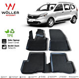 Dacia Lodgy Paspas 2013 2021 Arası 3d Havuzlu Wöller Paspas
