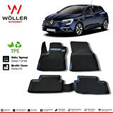 Renault Megane 4 Paspas Hatchback 2016 2021 Arası 3d Havuzlu Wöller Paspas