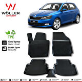 Skoda Fabia Paspas 2014 2020 Arası 3d Havuzlu Wöller Paspas