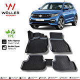 VW T Cross Paspas 2022 Sonrası 3d Havuzlu Wöller Paspas