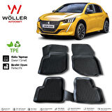 Peugeot 208 Paspas 2021 Sonrası 3d Havuzlu Wöller Paspas
