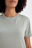 DeFactoFit Standart Fit Bisiklet Yaka Sporcu Basic Düz Kısa Kollu Tişört D2296AX24AUKH418