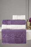 Özdilek Blossom Best Set Hamam Seti Mürdüm - Krem 0850