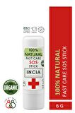INCIA %100 Doğal Sos Stick Anlık Yatıştırıcı Organik Yalancı İğde Hızlı Koruma Bitkisel 6 gr