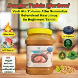 Bozkır Tahin Merkezi Yerli Ata Tohumu Altın Susam Tahini (Kavrulmuş) 930 gr ( su değirmeni)