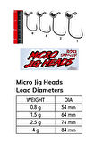 Nomura NM90104006 Micro LRF Jig Head 3'lü Paket İğne:6no 4gr