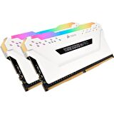 CORSAIR CMW32GX4M2E3200C16W 32GB (2X16GB) Vengeance RGB PRO DDR4 3200MHz CL16 Beyaz Soğutuculu Ram