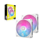 CORSAIR iCUE LINK RX140 RGB 140mm PWM Beyaz İkili Kasa Fanı