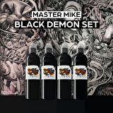 Master Mike Black Demon Set - World Famous Ink Dövme Boyası - 4oz/120ml