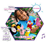 Peluş Ses Tekrarlı Hayvan Bileklik Aksesuar - Kırmızı Papağan