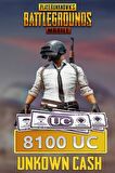 Pubg Mobile 8100 Uc ( Eu / Tr ) Global