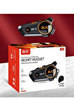 C50 Motosiklet Intercom Kask Kulaklık 1000 Mah Rgb Işıklı Bluetooth Kulaklık Ip67