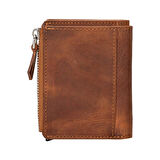 Deri Cüzdan Ve Kartlık, Mekanizmalı, 10 Adet Kart Bölmeli, Antik Kahve