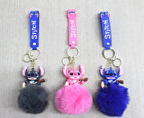 Ponponlu Stitch Anahtarlık Alk4245