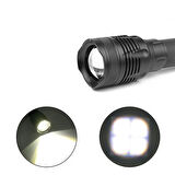 Alüminyum Şarjlı Zoom'lu El Feneri F-6055