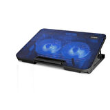 Notebook Soğutucu 2 Fan Led Siyah HDX4252