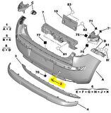 Citroen C4 Arka Tampon Çeki Kapak 2004-2010 Benzin 1.6 4Vites