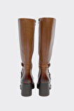 Hakiki Deri Fermarlı Kadın Çizme