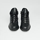 Hakiki Deri Fermuarlı Kadın Bot 