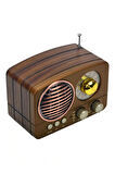 Nostaljik Fm Radyo Bluetooth-Usb-Retro Meier M161-Bt
