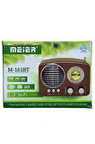 Nostaljik Fm Radyo Bluetooth-Usb-Retro Meier M161-Bt