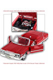 Chevrolet impala 1963 Klasik Model Araba 1:24 Diecast Koleksiyon 17x7cm Kapı Kaput Açılır
