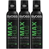 Syoss Köpük Maximum Tutuş 250ml X3