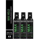 Syoss Köpük Maximum Tutuş 250ml X3