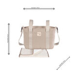 Walking Mum Eco Mum Crossbody Bebek Bakım Çantası Apricot