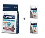 Advance Kısırlaştırılmış +10 Yaşlı  Kedi Maması 1,5 Kg + 2 Adet Advance Morina Balıklı Kısır Kedi Pouch Yaş Maması 85 Gr