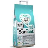 SaniCat Clumping White Topaklanan Kedi Kumu 10lt